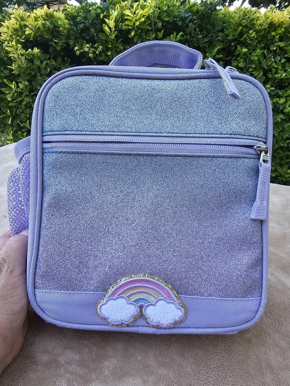 Pottery Barn Kids sparkly lilac